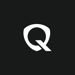 Poster - Letter Q shield circle