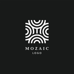 Poster - mozaic logo letter m