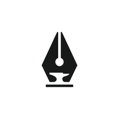 Poster - pen forge anvil story logo design