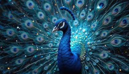 Naklejka na meble peacock with feathers out