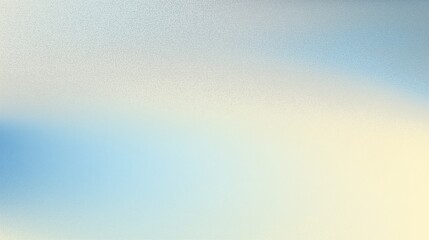 Poster - Abstract watercolor blue and white gradient background with soft light, paper texture, and grainy noise effect in sky blue, pastel yellow, beige, gray, and silver. Elegant minimalist design for brandi