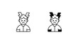 © Graphicsmine - Headache icon design with white background stock illustration