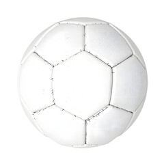 Fototapete - Soccer Ball Close Up, A Detailed Textured Surface Of A Football. Precise 3d Rendering Against White Backdrop. Sports Equipment, Simple, Professional Image. Great For Advertisements.
