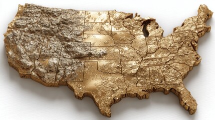 Poster - Comprehensive map of the united states highlighting bipartisan funding for infrastructure projects and economic development