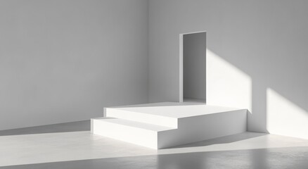 Aufkleber - A subtle light effect is featured on a minimalistic gray gradient background