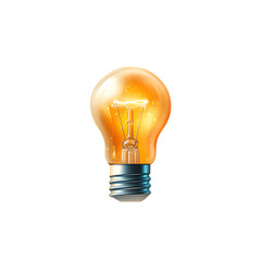 Poster - Bright glowing lightbulb against a vibrant abstract background symbolizing creativity innovation and the power of new ideas to transform and enlighten