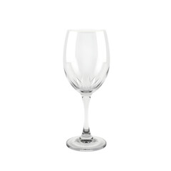 Poster - Crystal juice Glass. Fine Detail, Isolated. Elegant Drinkware, Perfect For Celebrations. A Sparkling, Clear Glass On White. Ideal For Mockups And Designs. Ready For Use.