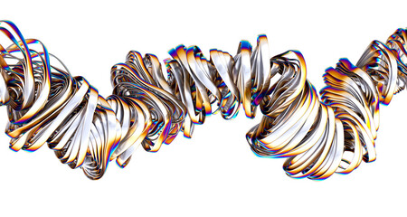 Poster - Chromatic Extravaganza: A Dazzling 3D Display of Colors