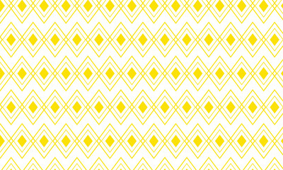 Poster - A vibrant yellow geometric zigzag pattern a clean design on a white background