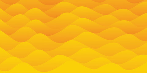 Poster - Abstract sunnyyellow wave hills smooth gradients  playful forms