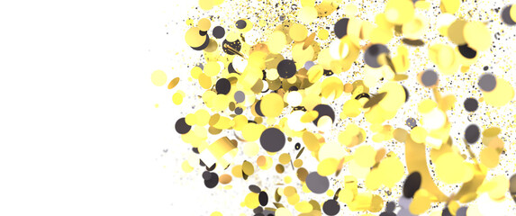 Poster - Golden Confetti Burst