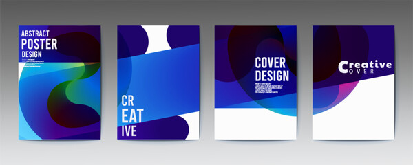 Poster - abstract poster design, Artworks, posters inspired postmodern of vector abstract dynamic symbols with bold geometric shapes, useful for web background, poster art design, magazine