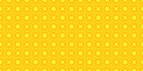 Poster - Sunripened pineapple A repeating pattern of delicious sunshine