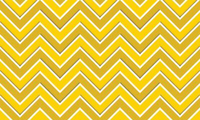 Poster - Sunny zigzags dance with golden hues a playful pattern of vibrant cheer