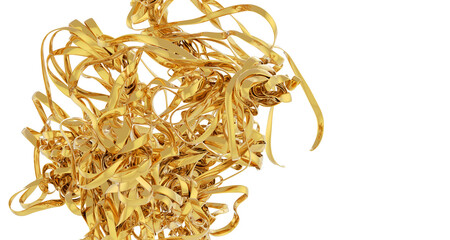 Poster - Abstract Golden Sculpture