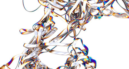 Poster - Colorful Wonderland: Explore the Depths of a Chromatic 3D Background
