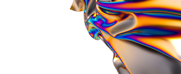 Poster - Colorful Wonderland: Explore the Depths of a Chromatic 3D Background