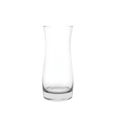 Aufkleber - Simple Glass Vase, Minimalist Design, On White, A Clear Container. Pure Simplicity, Elegant Object, Decoration Element, Home Decor Item. Ideal For Digital Mockups, Presentations, Websites. Modern
