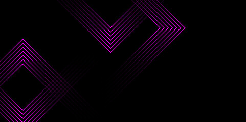 Poster - abstract beautiful perfect random pink lines background. abstract pink lines with black background c