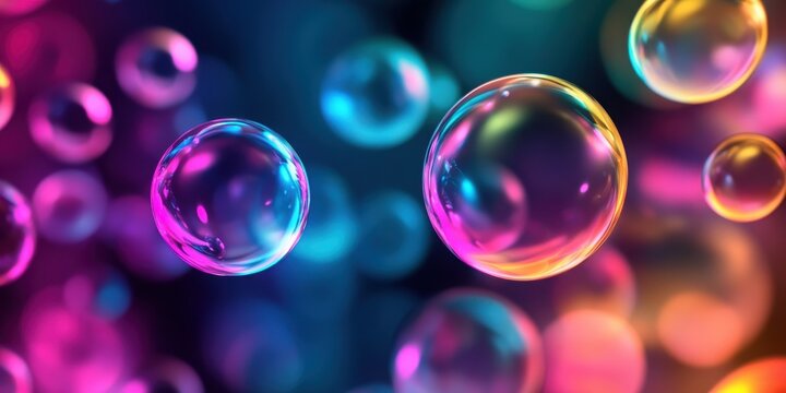 Bursting neon drop, soft motion, subtle background