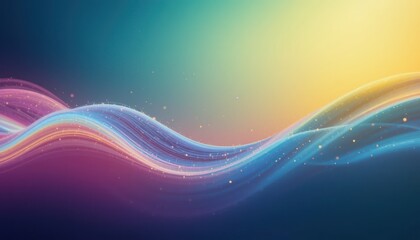 Poster - Dynamic flowing waves of colorful light abstract background digital art vibrant environment artistic viewpoint visual concept for creative design