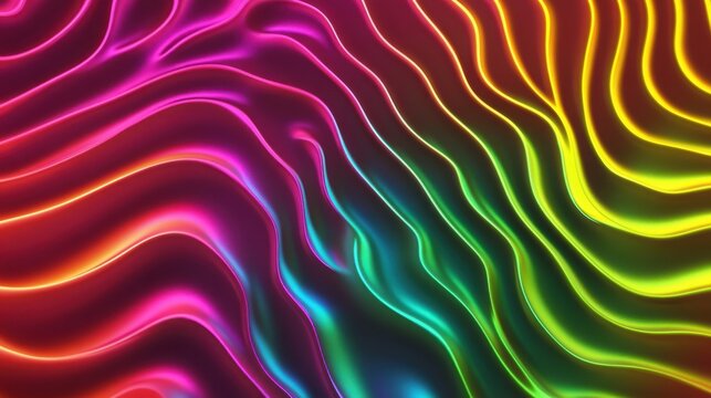 Neon ripple's push, radiant burst, background hinted softly