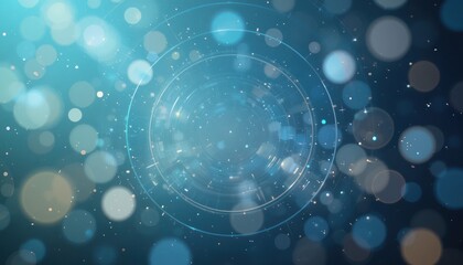 Poster - Dynamic light bokeh effects digital background visual design abstract space close-up creative aesthetics for digital projects