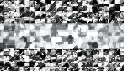 Poster - Abstract digital art composition virtual space visual content monochrome environment aerial view modern aesthetic