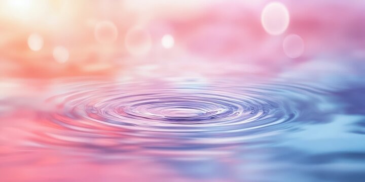 Fluid burst enhances pastel fog ripple, textured background