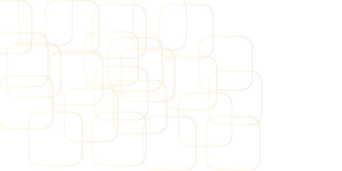 Poster - seamless random geometric golden square lines pattern on a transparent background. realistic line ge