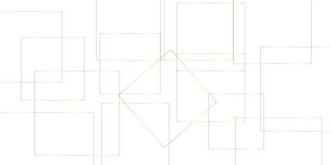Poster - abstract luxury gold geometric random chaotic lines with many squares and triangles shape. seamless 