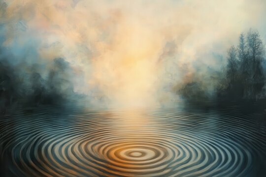 shimmer fog rise, surreal ripple, background