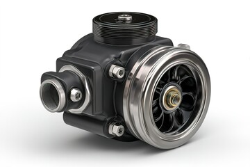 Poster - Turbocharger component designed for enhanced engine performance in automotive applications and mechanics