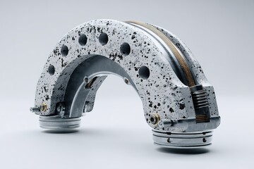 Poster - Innovative concrete and metal component design showcasing advanced engineering techniques for industrial applications