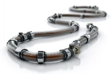 Poster - Flexible industrial hose system designed for fluid transfer in manufacturing environments