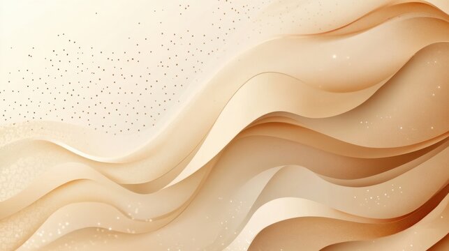 abstract background with soft ecru tones dotted design and eggshell paper texture