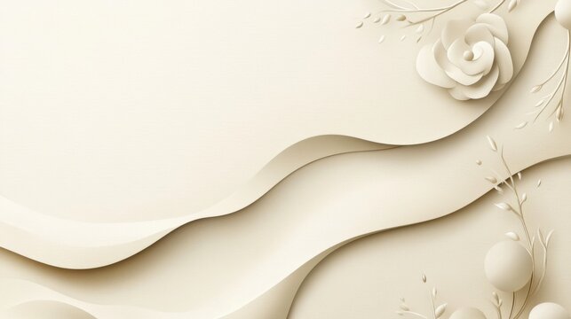 abstract background with soft ecru tones dotted design and eggshell paper texture