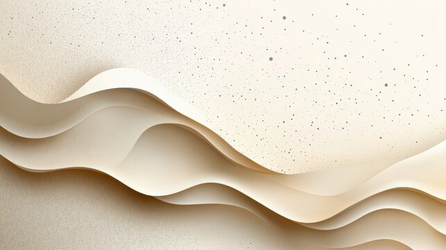 abstract background with soft ecru tones dotted design and eggshell paper texture