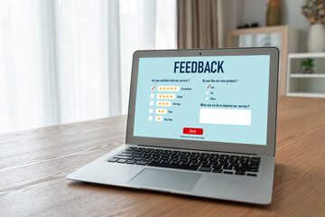 Poster - customer feedback and review analysis by modish computer software for corporate business