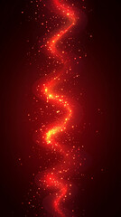 Leinwandbilder - Abstract digital wave of particles flows across a dark background, symbolizing futuristic technology, data movement, AI intelligence, and the interconnected fabric of modern communication systems.

