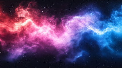 Poster - abstract red, pink, and blue energy burst fills the entire background, symbolizing speed, motion, an