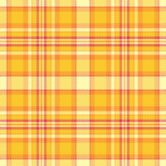 Poster - vibrant pixelated plaid pattern with warm yellow and red hues. textile design element ideal for back