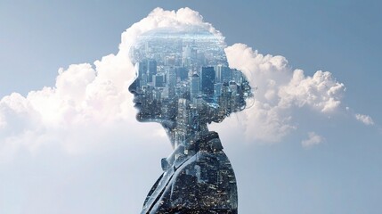 Poster - Growth of Smart Cities with AI and Cloud Integration Concept