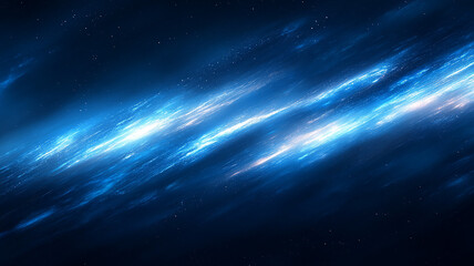 Wall Mural - Abstract Galaxy Background Blue Nebulae, Cosmic Dust, and Sparkling Stars