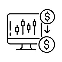 Poster - Stock market analysis and trading platform with financial data and currency exchange rates online