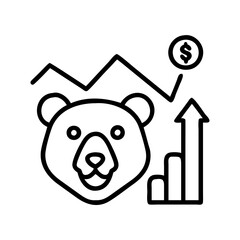Poster - Bear market stock market financial investment bearish trend stock exchange economy analysis