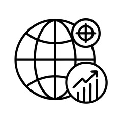 Poster - Global business growth and target market analysis for international expansion strategy success