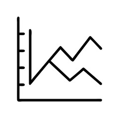 Poster - Stock market chart analysis graph showing growth and decline in business performance diagram
