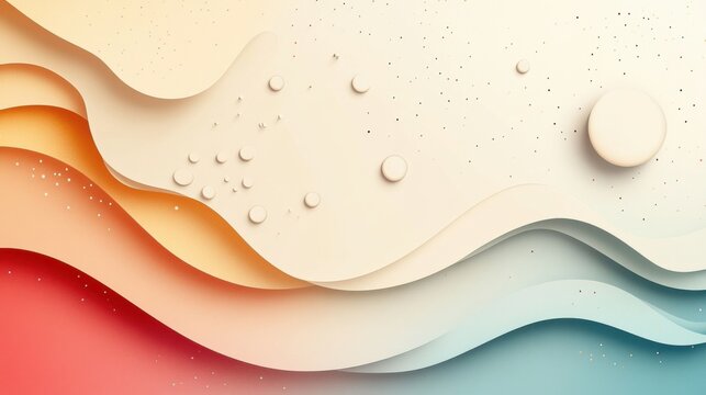 abstract background with soft ecru tones dotted design and eggshell paper texture