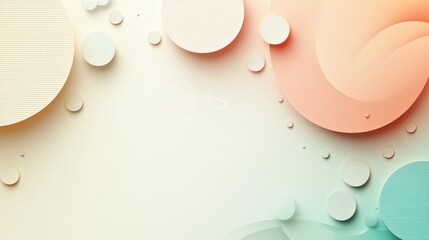 Fototapete - abstract background with soft ecru tones dotted design and eggshell paper texture